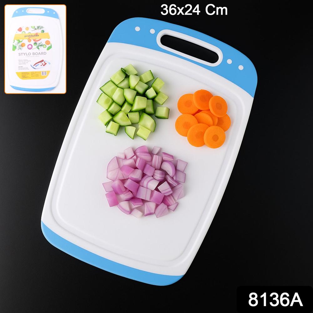 Vegetables And Fruits Cutting Chopping, Plastic Board (1 Pc) - Color: Mix