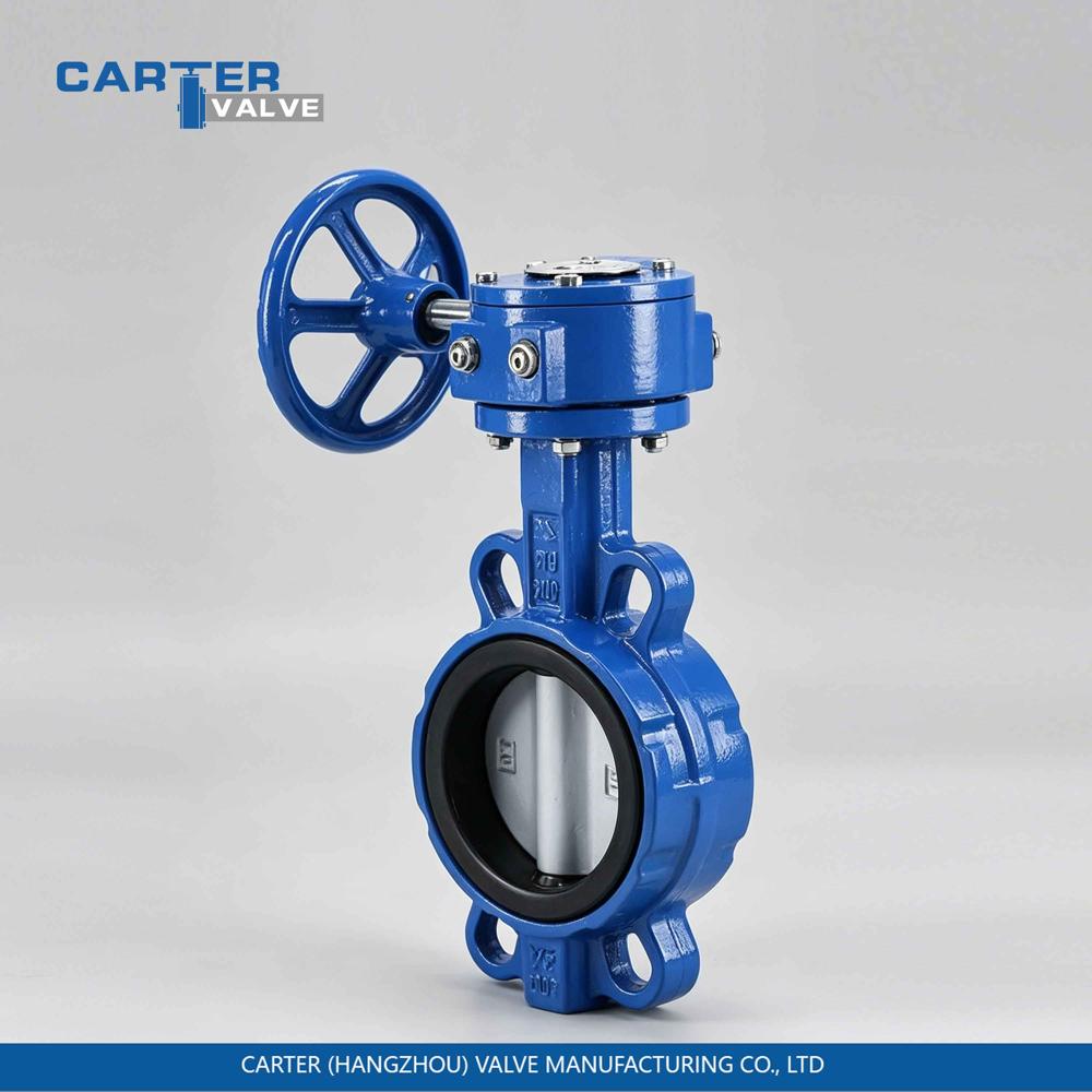 Butterfly Valve / Wafer Butterfly Valve, Carbon Steel, Wafer, Gear Operated, Soft Seated Structure, Water/Oil/Gas, API 609 Standard