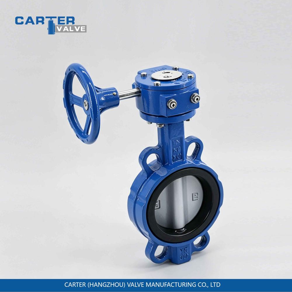 Butterfly Valve / Wafer Butterfly Valve, Carbon Steel, Wafer, Gear Operated, Soft Seated Structure, Water/Oil/Gas, API 609 Standard