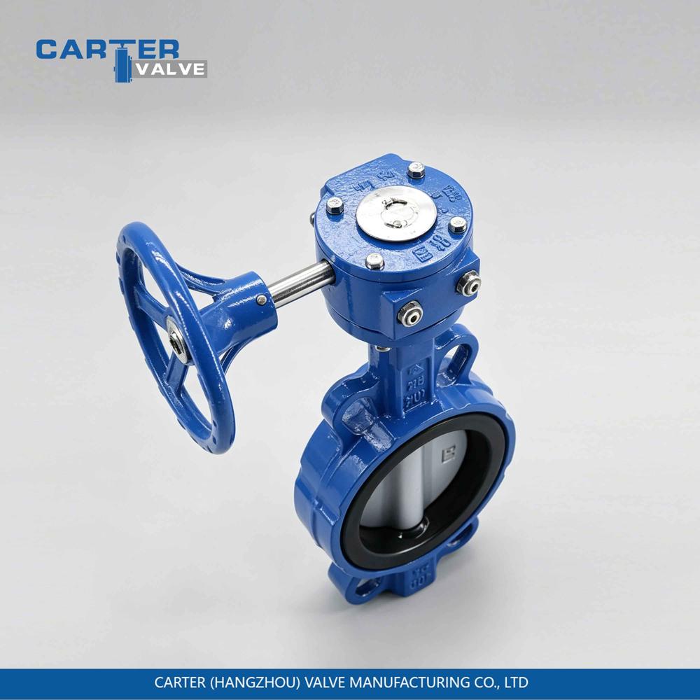 Butterfly Valve / Wafer Butterfly Valve, Carbon Steel, Wafer, Gear Operated, Soft Seated Structure, Water/Oil/Gas, API 609 Standard