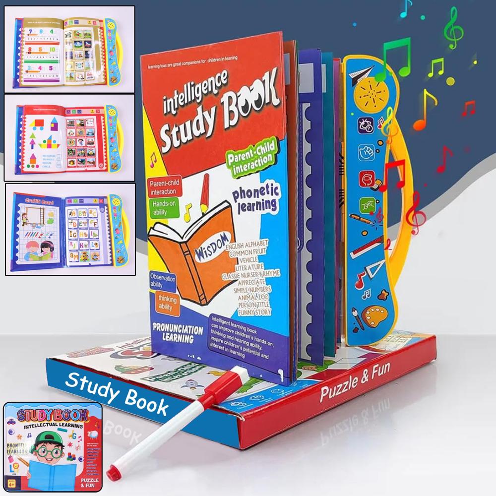 Musical Learning Study Book With Numbers, Letters - Color: Mix