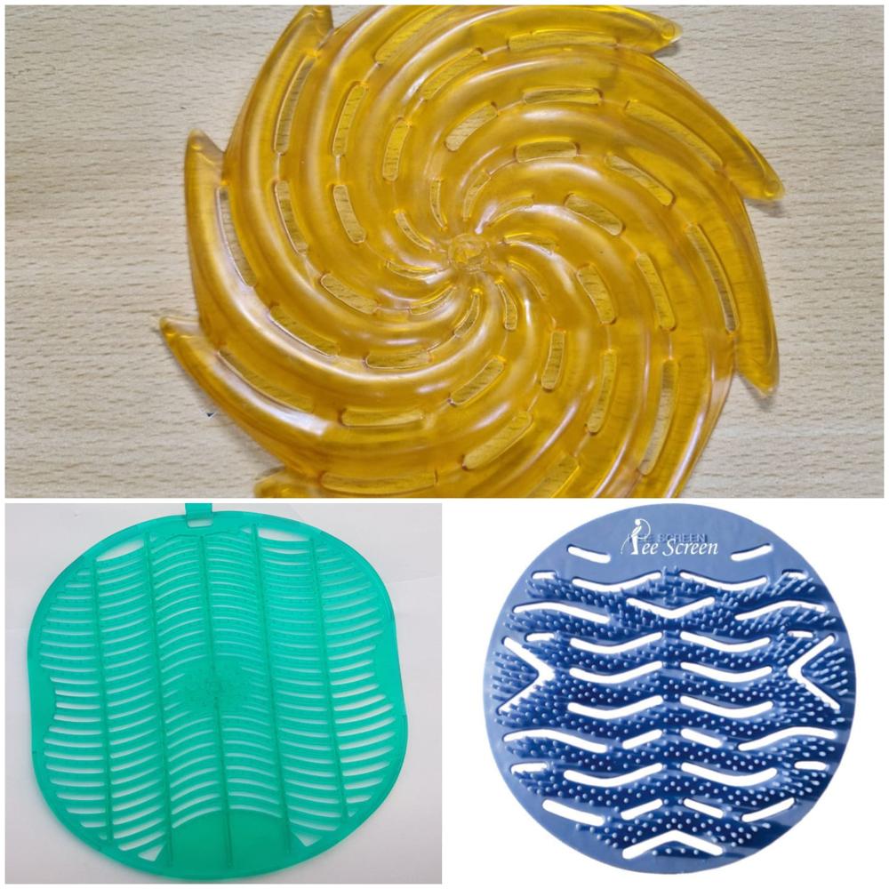 Urinal Pee Screen - Color: Blue Green Red Yellow
