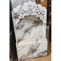 Marble Type Temple - Color: White With Multicolor Artwork