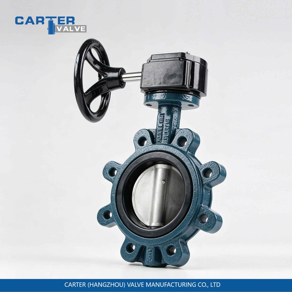 Lug Butterfly Valve / Lug Type Butterfly Valve, Ductile Iron, Lug, Manual Lever Operated, Soft Seated Structure, Water/Oil/Gas