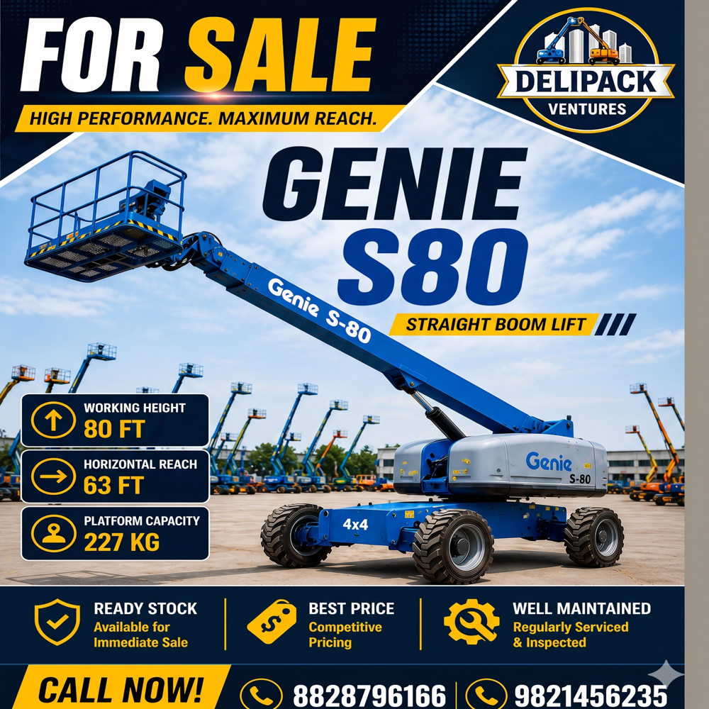 80 Feet Boom Lift (Genie & JLG)