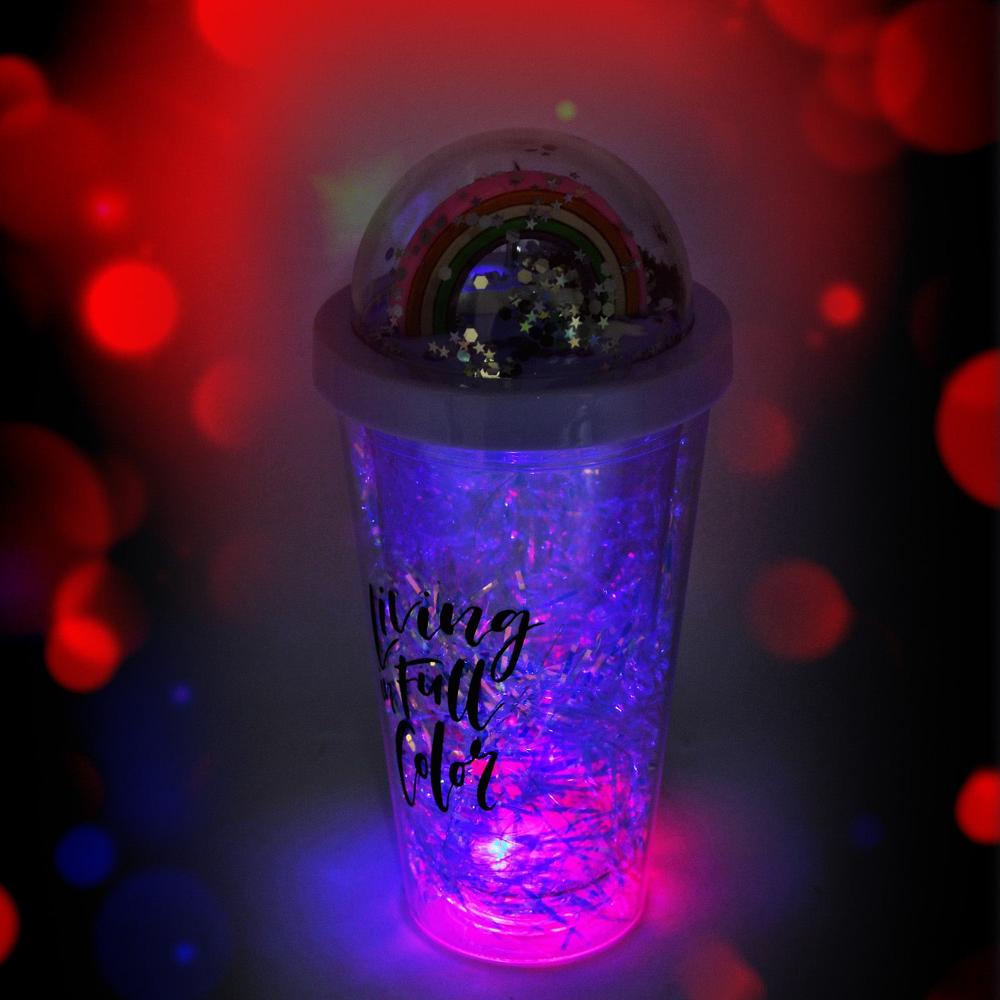 Sipper Bottle with Straw, LED Glow Light for Kids(Pack of 1)
