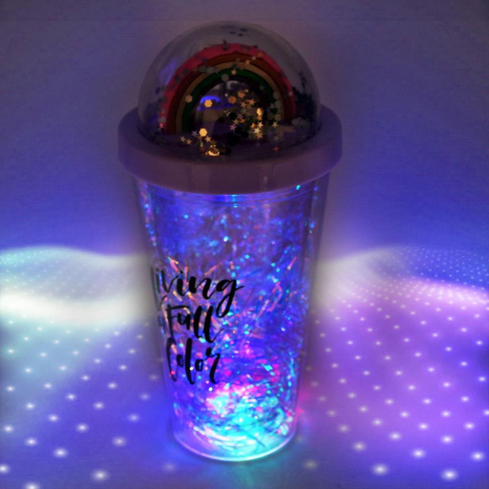 Sipper Bottle with Straw, LED Glow Light for Kids(Pack of 1)