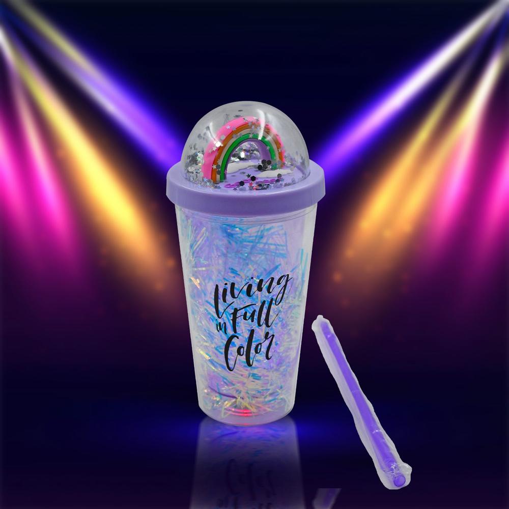 Sipper Bottle with Straw, LED Glow Light for Kids(Pack of 1)
