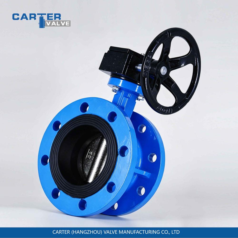 Flanged Butterfly Valve / Gear Operated Butterfly Valve, Cast Steel, Flanged, Gear Operated, Double Eccentric Structure, Water/Oil/Gas, API 609 Standard