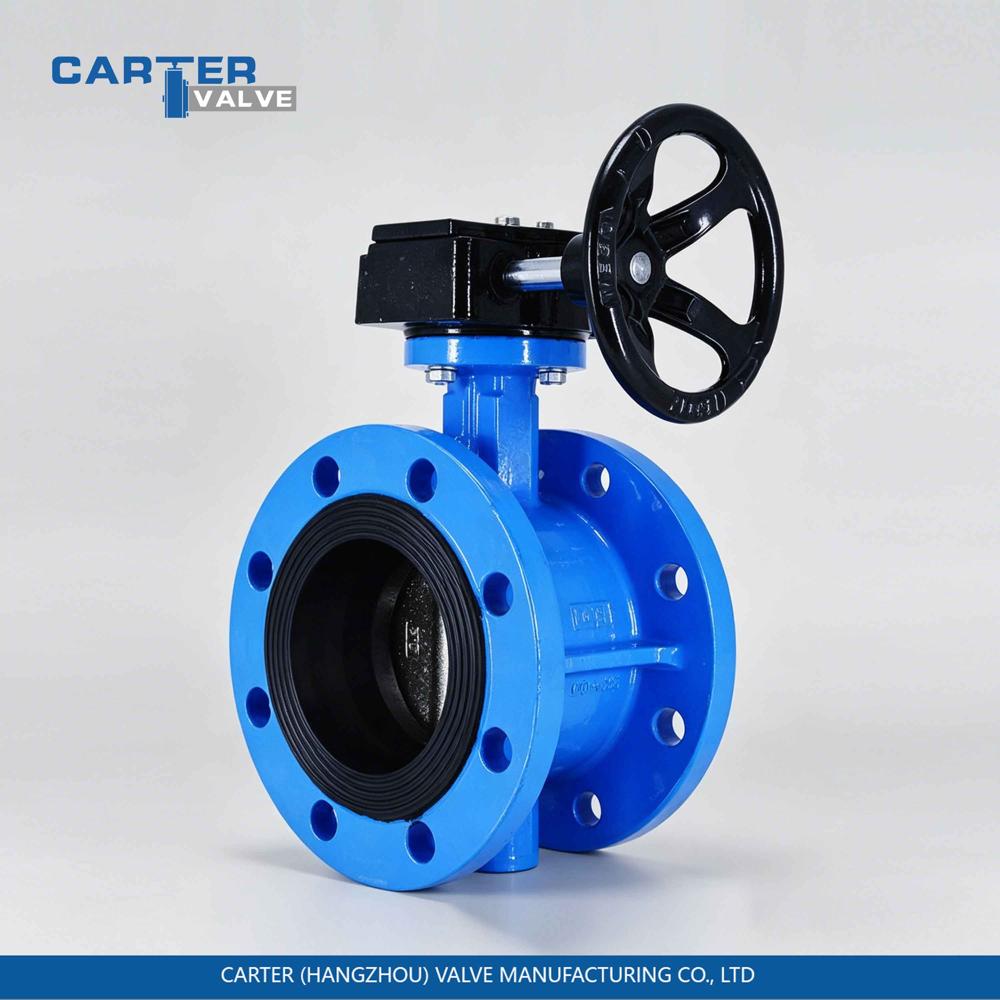 Flanged Butterfly Valve / Gear Operated Butterfly Valve, Cast Steel, Flanged, Gear Operated, Double Eccentric Structure, Water/Oil/Gas, API 609 Standard