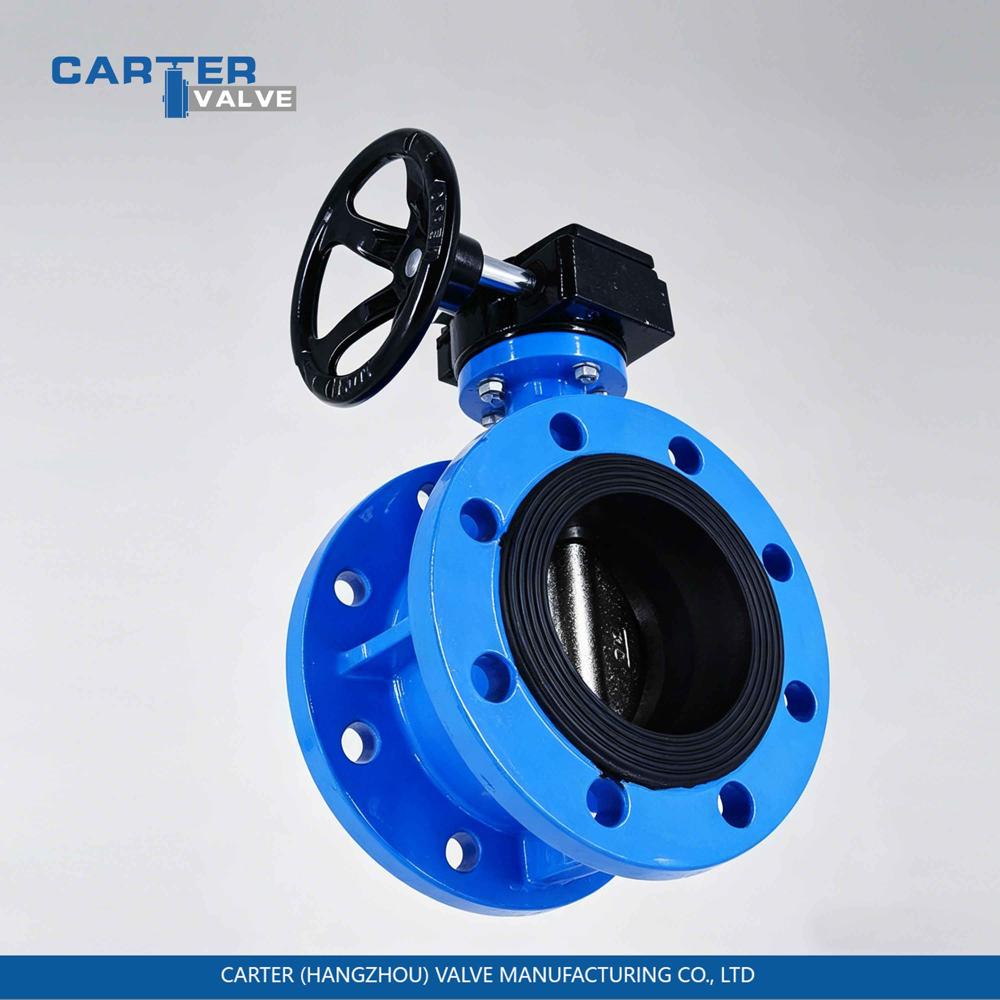 Flanged Butterfly Valve / Gear Operated Butterfly Valve, Cast Steel, Flanged, Gear Operated, Double Eccentric Structure, Water/Oil/Gas, API 609 Standard