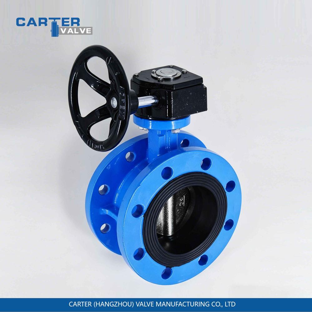 Flanged Butterfly Valve / Gear Operated Butterfly Valve, Cast Steel, Flanged, Gear Operated, Double Eccentric Structure, Water/Oil/Gas, API 609 Standard