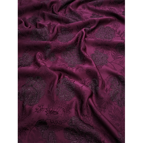 WINE ROYAL EMBOSS JACQUARD FABRIC