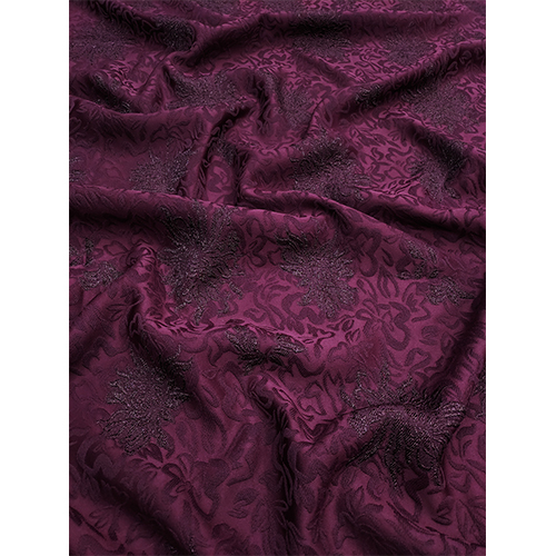 WINE ROYAL EMBOSS JACQUARD FABRIC