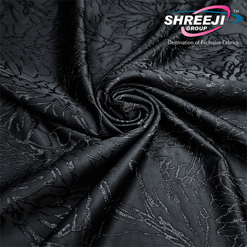 BLACK EMBOSS JACQUARD FABRIC