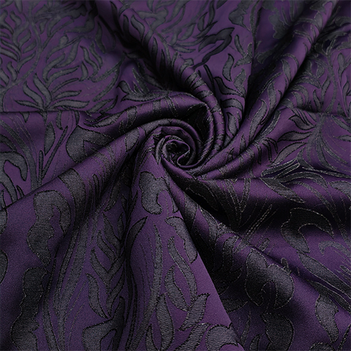 PURPLE EMBOSS JACQUARD FABRIC