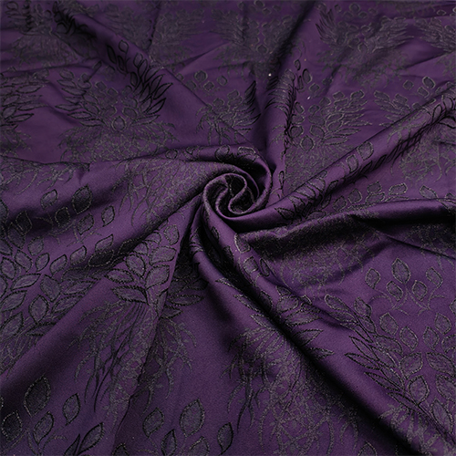 PURPLE EMBOSS JACQUARD FABRIC