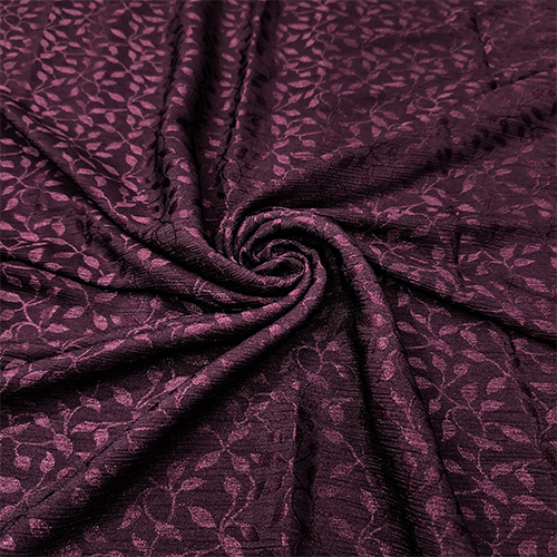 WINE ZOOM SHINER JACQUARD FABRIC