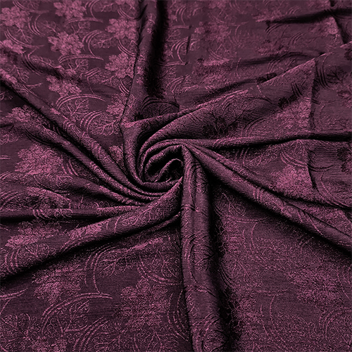 WINE ZOOM SHINER JACQUARD FABRIC