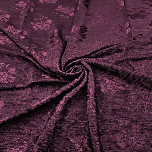 WINE ZOOM SHINER JACQUARD FABRIC