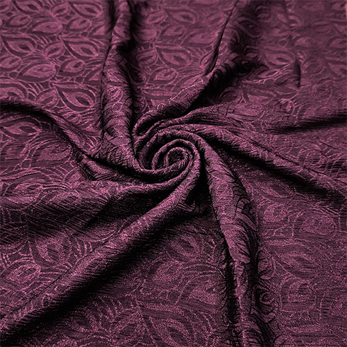 WINE ZOOM SHINER JACQUARD FABRIC