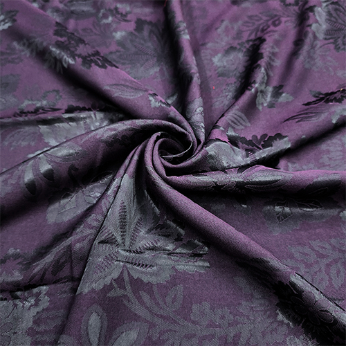 PURPLE VISCOLY JACQUARD FABRIC