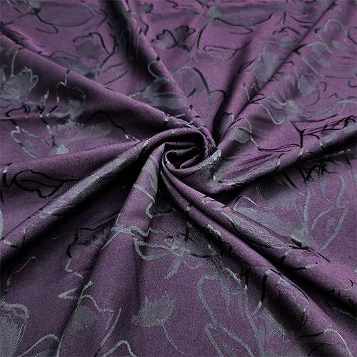PURPLE VISCOLY JACQUARD FABRIC