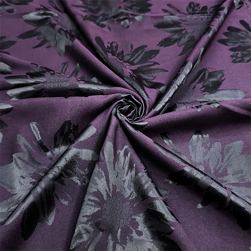 PURPLE VISCOLY JACQUARD FABRIC