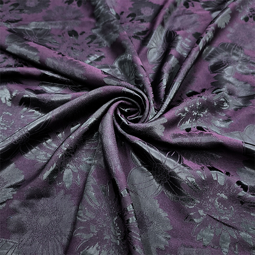 PURPLE VISCOLY JACQUARD FABRIC