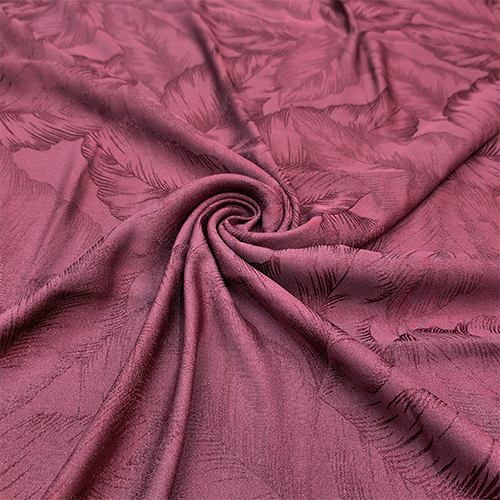 DARK PICNK CRAPE JACQUARD FABRIC