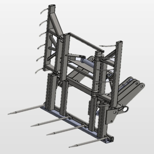 Front Loading Bale Attachment - Material: Heavy-duty Steel