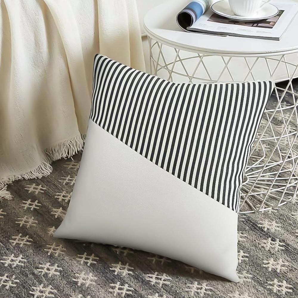 Decorative Pillow Covers Cushion Cases Soft Cotton (26  26 Inch / 1 Pair / 2 Pc)