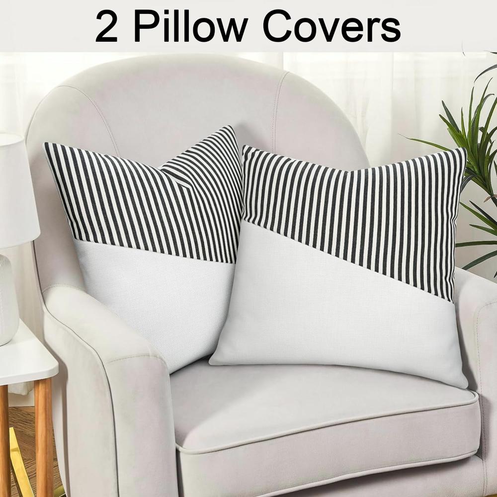 Decorative Pillow Covers Cushion Cases Soft Cotton (26  26 Inch / 1 Pair / 2 Pc)
