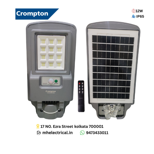 Crompton 12W Solar LED Street Light