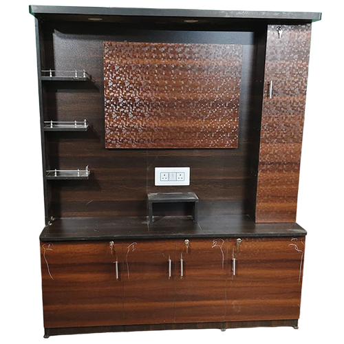 Glass Door TV Unit
