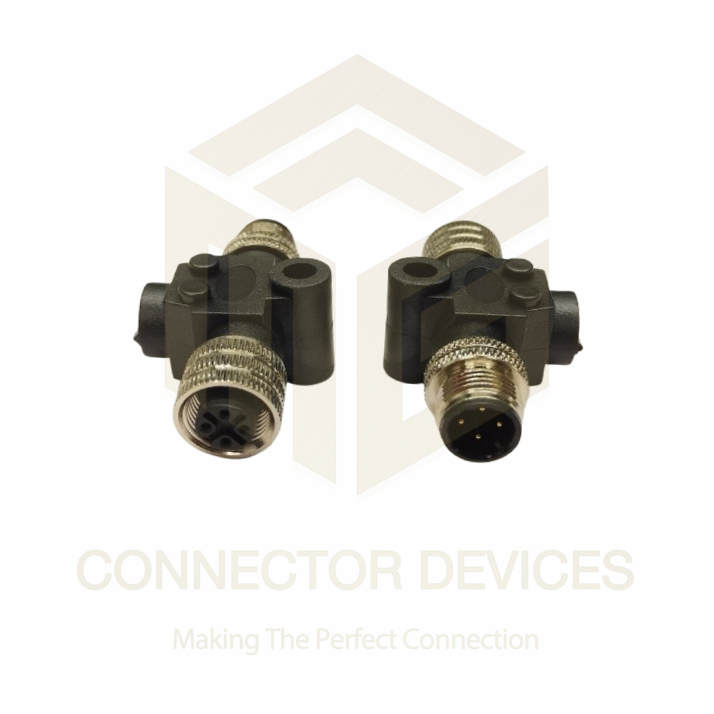 M12 male to Female Adaptor