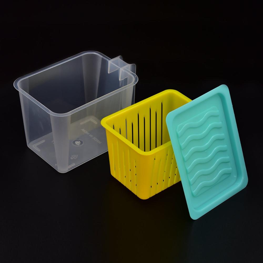 Fridge Storage Containers with Handle  Plastic Kitchen Storage (4 Pcs Set)