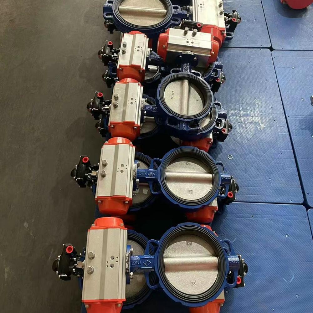 Pneumatic Butterfly Valve / Wafer Butterfly Valve, Stainless Steel, Wafer, Pneumatic Actuated, Soft Seated Structure, Water/Oil/Gas, API 609 Standard
