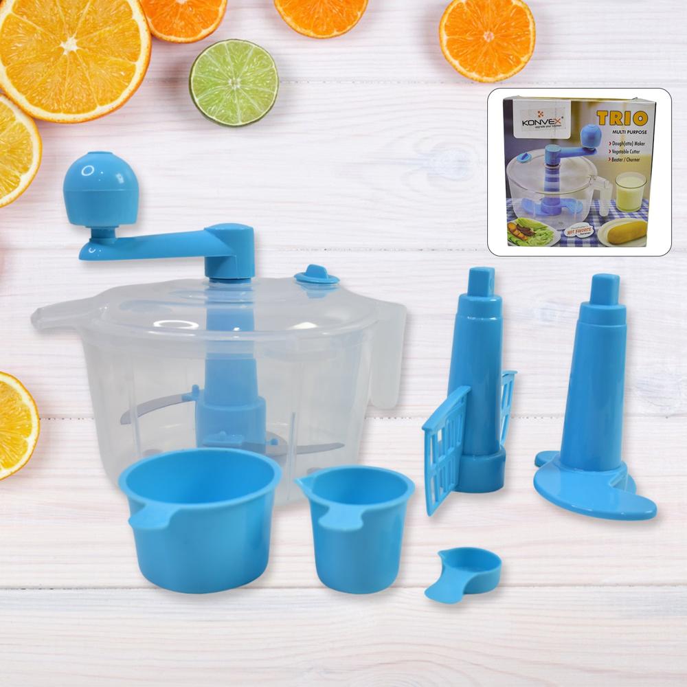 Dough Maker Machine With Measuring Cups (aata Maker / 1 Set) - Color: Mix