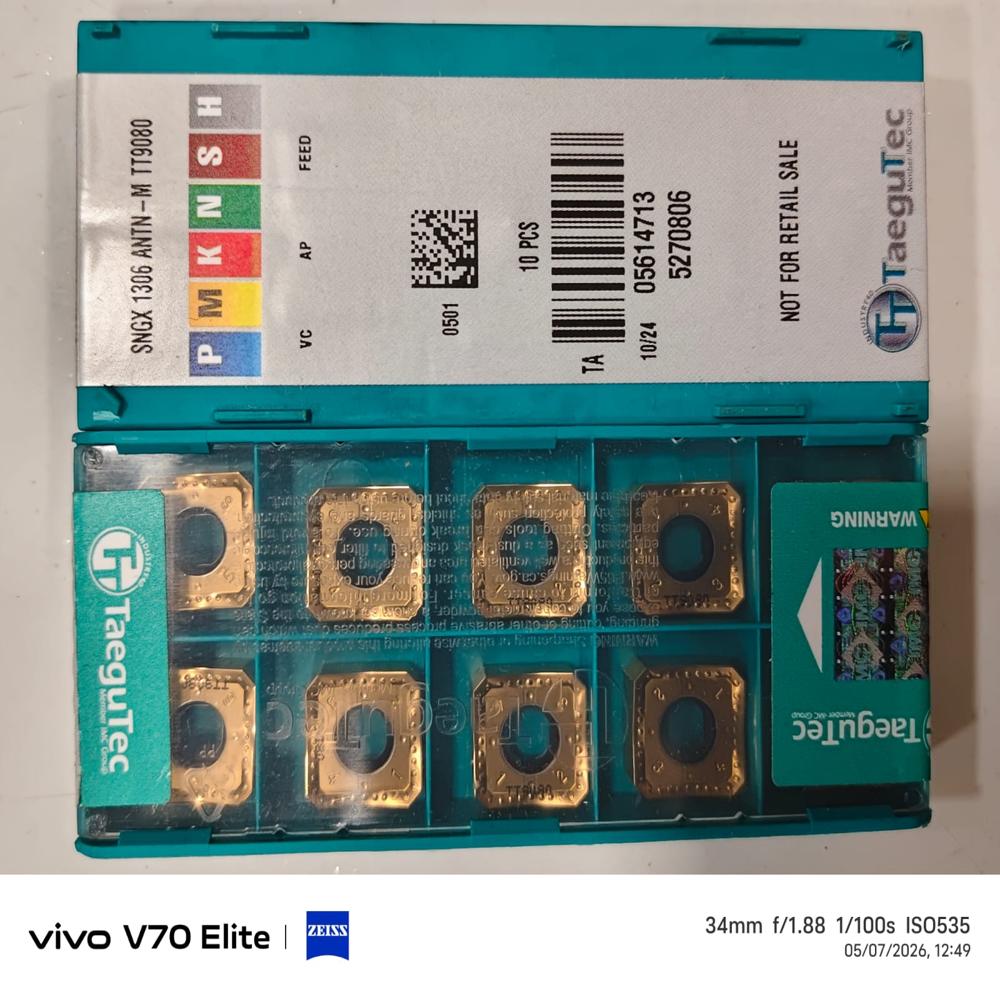 SNGX 1306 ANTN-M TT9080 Taegutec Cutter Inserts