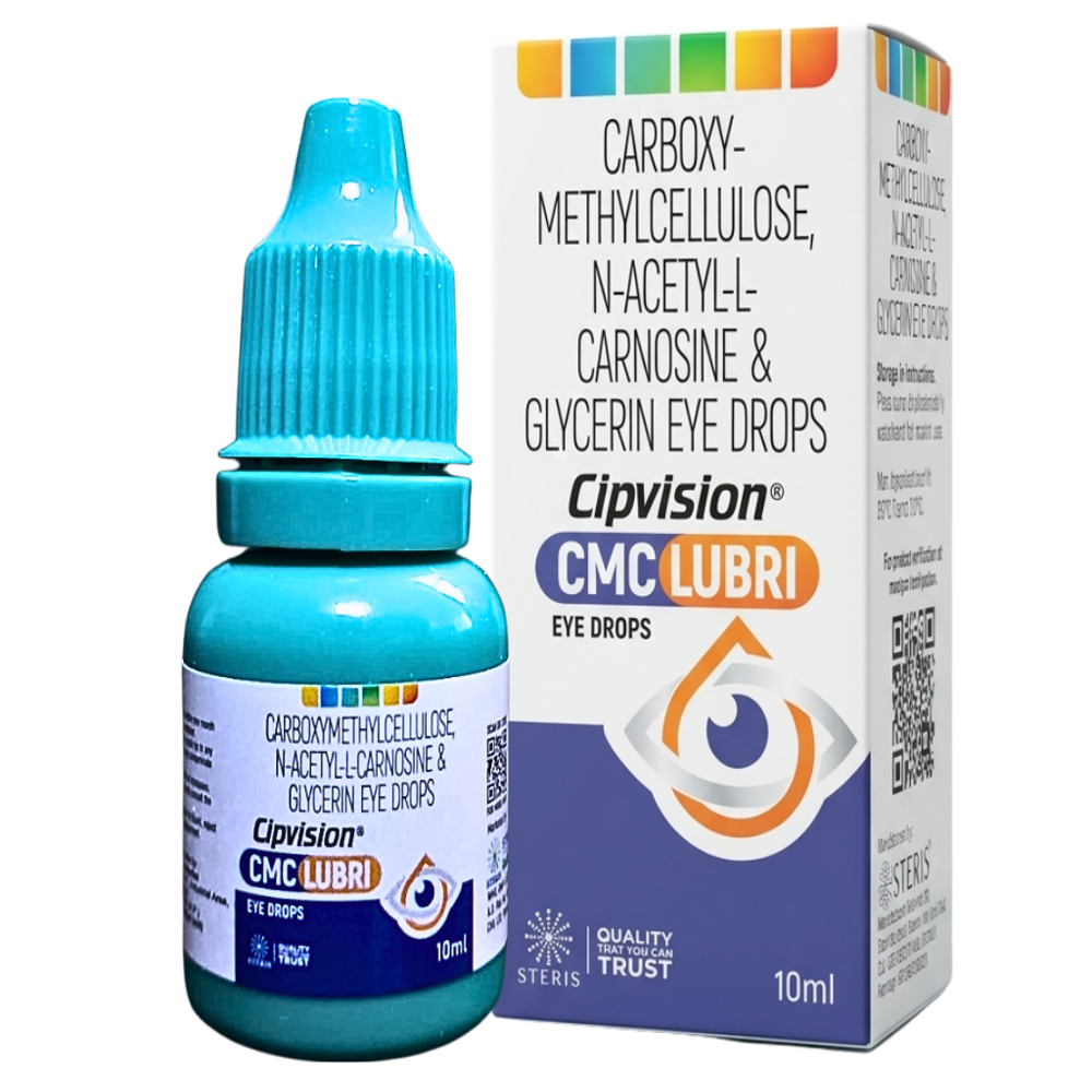 Carboxy-methylcellulose,n-acetyl-l-carnosine & Glycerin Eye Drops - Brand Name: Cipvision Cmclubri