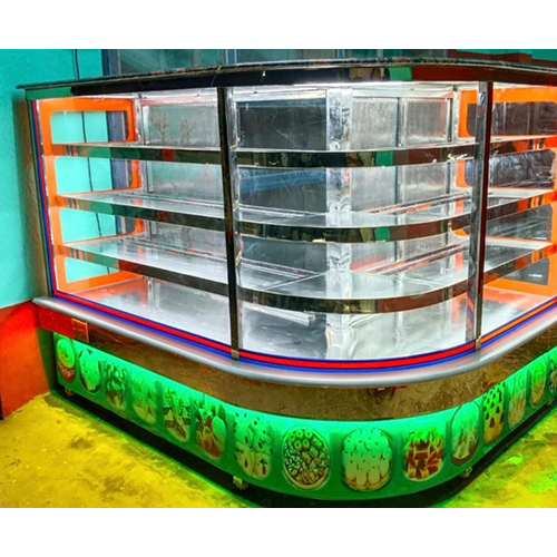 L Shape Stainless Steel Food Display Counter