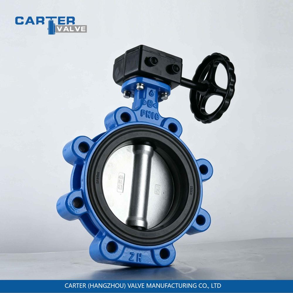 Centerline Butterfly Valve / Concentric Butterfly Valve, Ductile Iron, Wafer, Manual Lever Operated, Soft Seated Concentric Structure, Water/Oil/Gas, API 609 Standard