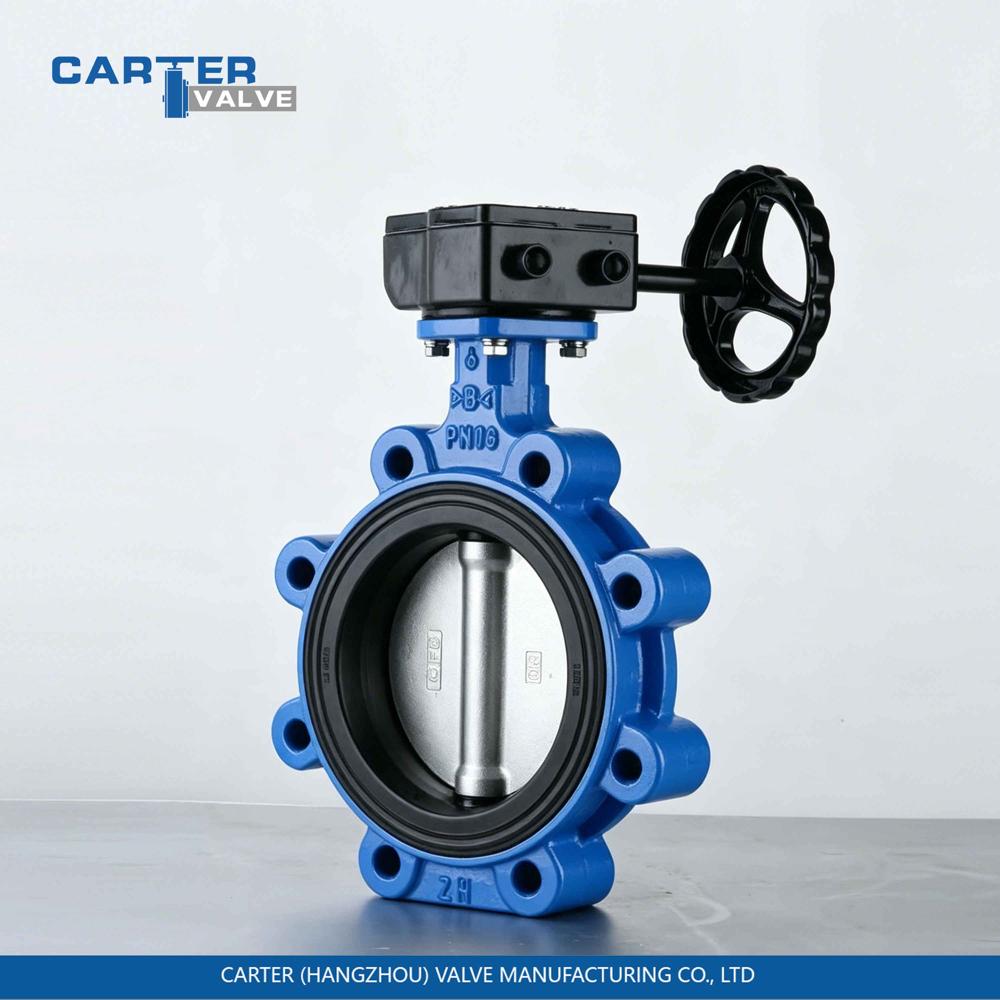 Centerline Butterfly Valve / Concentric Butterfly Valve, Ductile Iron, Wafer, Manual Lever Operated, Soft Seated Concentric Structure, Water/Oil/Gas, API 609 Standard