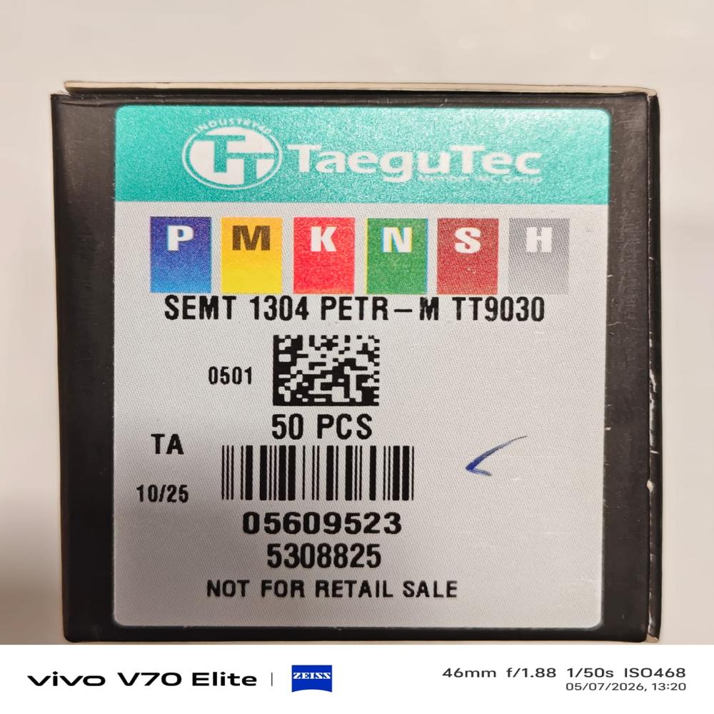 SEMT 1304 PETR-M TT6080 Taegutec Carbide Insert