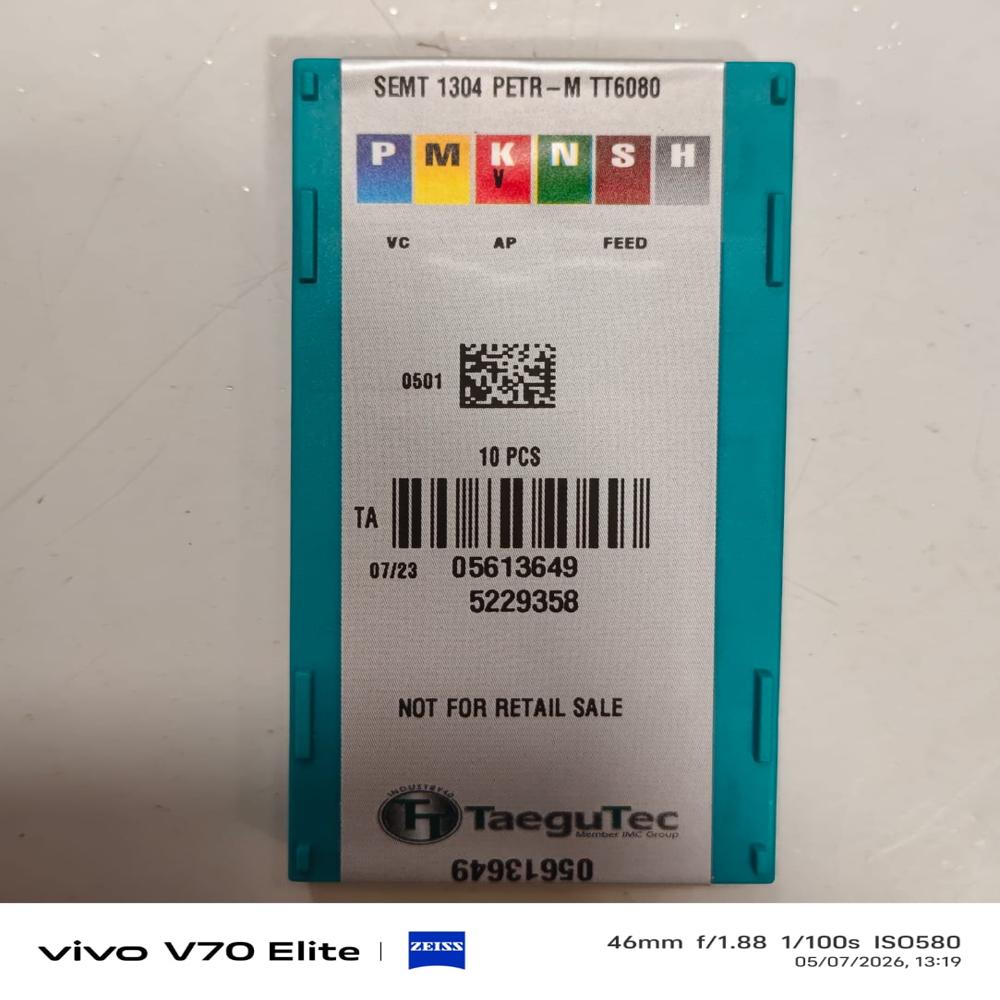 SEMT 1304 PETR-M TT6080 Taegutec Carbide Insert