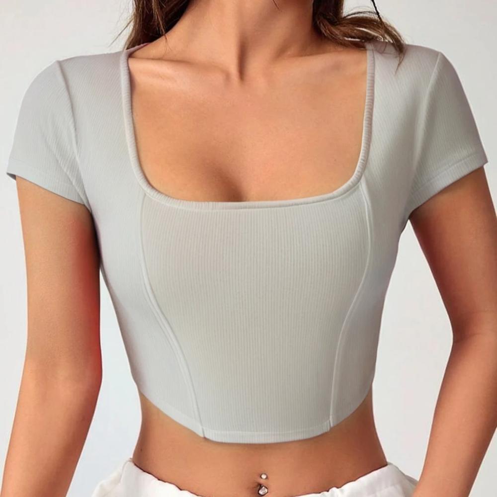 Scoop Neck Crop Top