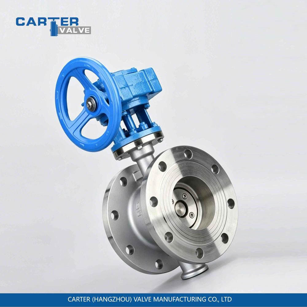 Metal Seated Butterfly Valve / Triple Offset Butterfly Valve, Cast Steel, Flanged, Gear Operated, Metal Seated Triple Eccentric Structure, Steam/Gas/Oil, API 609 Standard