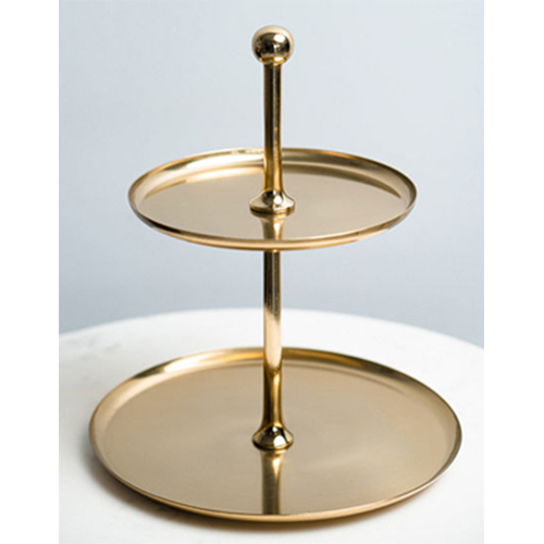 DS 10368 Cake Stand - Stainless Steel, 12 Inch, Silver | Engraved Round Design, Raised Pedestal, Corrosion Resistant