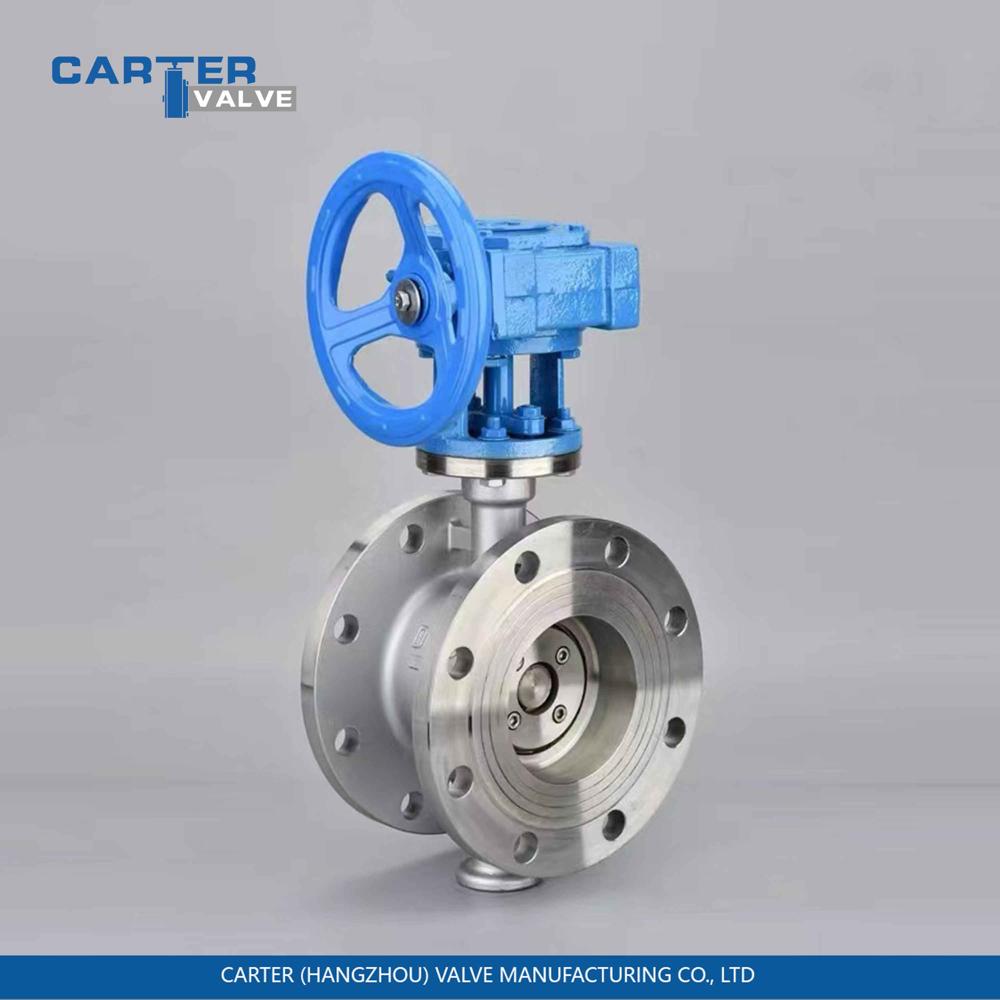 Metal Seated Butterfly Valve / Triple Offset Butterfly Valve, Cast Steel, Flanged, Gear Operated, Metal Seated Triple Eccentric Structure, Steam/Gas/Oil, API 609 Standard